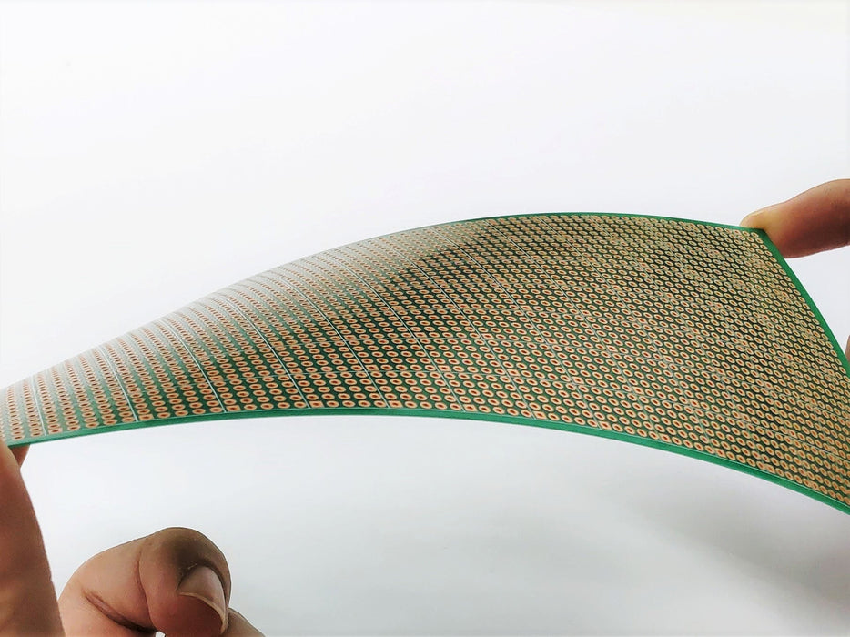 写真：薄型ユニバーサル基板（ガラスエポキシ両面／95×190×0.4t）（UB-THN04）：