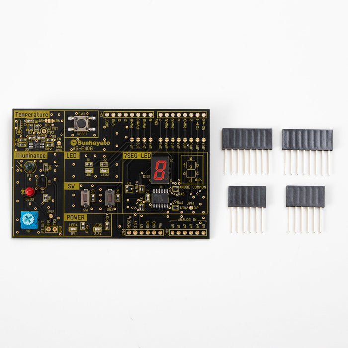 写真：Arduino用シールド基板 学習用シールド（AS-E406）：
