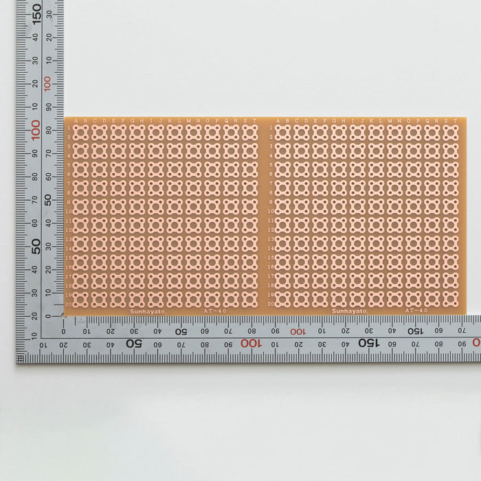 写真：4mmピッチ基板（86×172×1.6t）（AT-40W(46)）：はんだ面