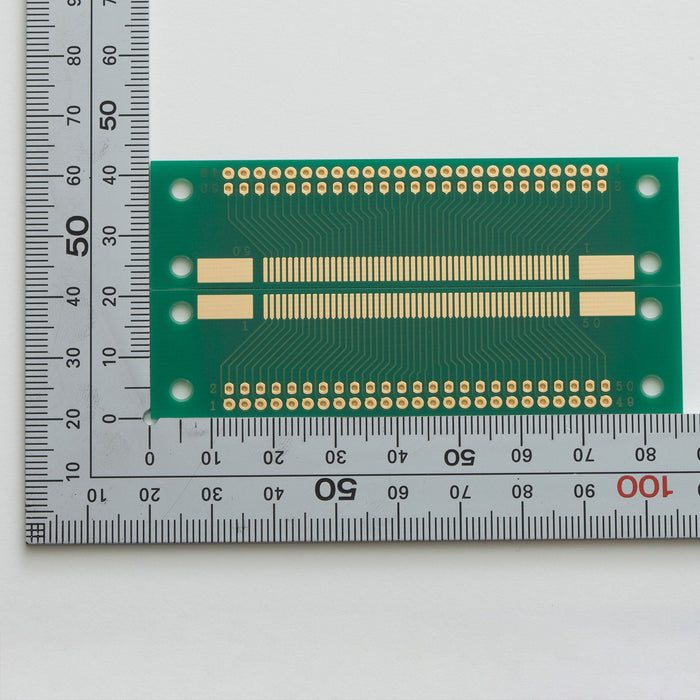 写真：SMTコネクタ変換用基板（1.0mmピッチ／50ピン）（CK-7）：部品面