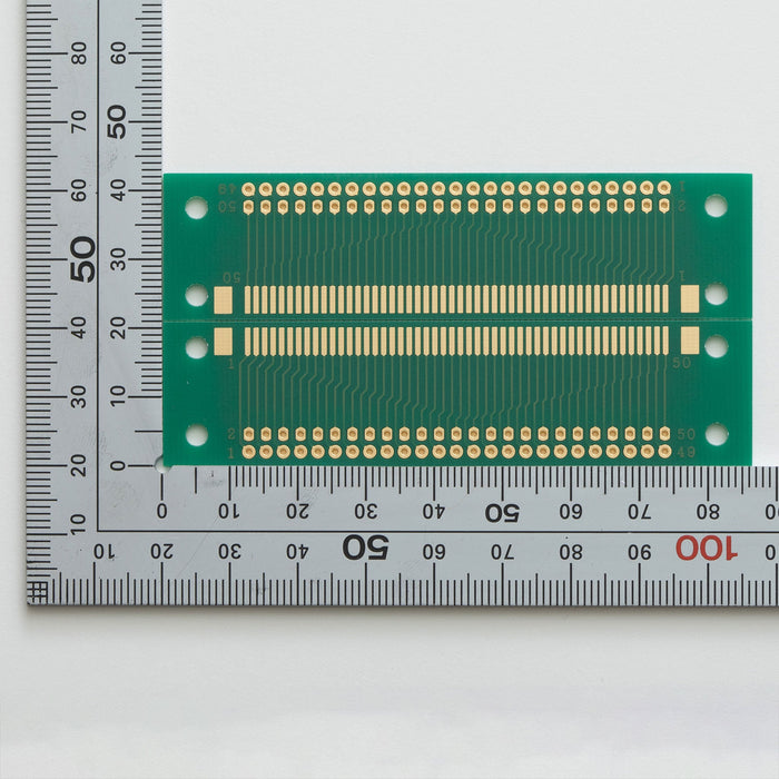 写真：SMTコネクタ変換用基板（1.25mmピッチ／50ピン）（CK-8）：部品面