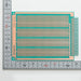 写真：※販売終了※端子付きユニバーサル基板（グリーンエポキシ両面／115×155×1.6t）（CPU-107G）：はんだ面