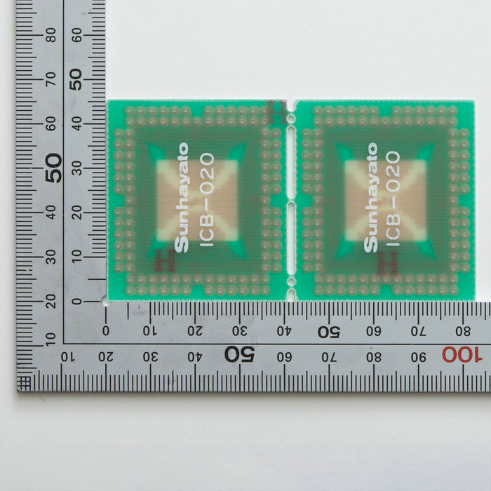 写真：QFP IC変換基板（0.5mmピッチ／Max.100ピン）（ICB-020）：部品面