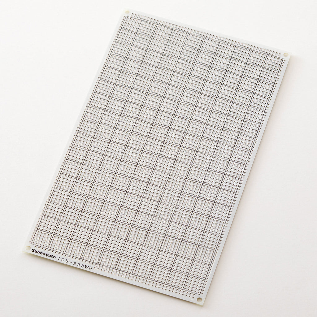 在庫限り※フルレジストユニバーサル基板（白色）（ICB-398WH