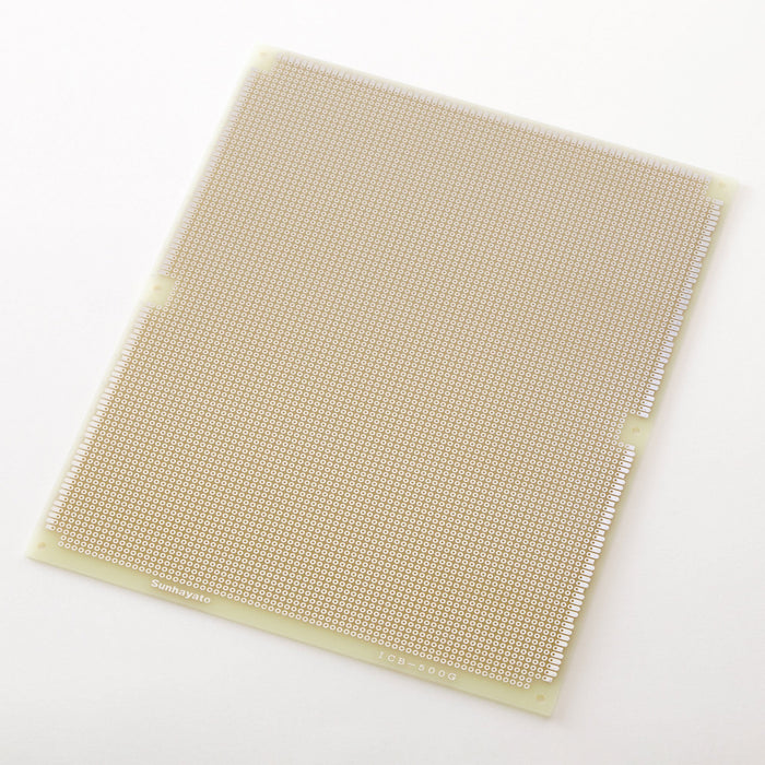 写真：ユニバーサル基板（ガラスエポキシ片面／195×245×1.6t）（ICB-500G）：本体外観