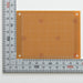 写真：小型ユニバーサル基板（紙フェノール片面／95×72×1.6t）（ICB-503）：部品面