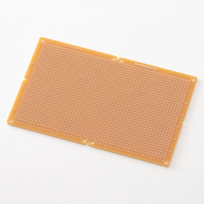 写真：ユニバーサル基板（紙フェノール片面／95×145×1.6t）（ICB-504）：本体外観