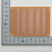 写真：小型ユニバーサル基板（紙フェノール片面／72×95×1.6t）（ICB-93S-2）：はんだ面
