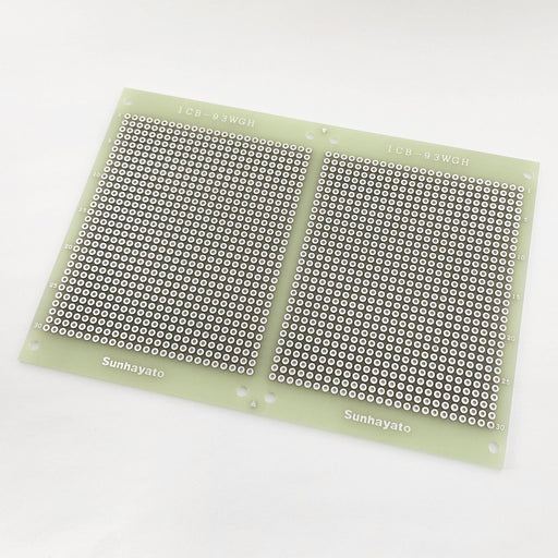 写真：小型ユニバーサル基板（ガラスエポキシ両面／95×138×1.6t）（ICB-93WGH）：本体外観