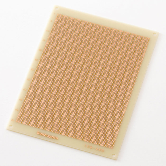 写真：ユニバーサル基板（ガラスコンポジット片面／115×160×1.2t）（ICB-96G）：本体外観