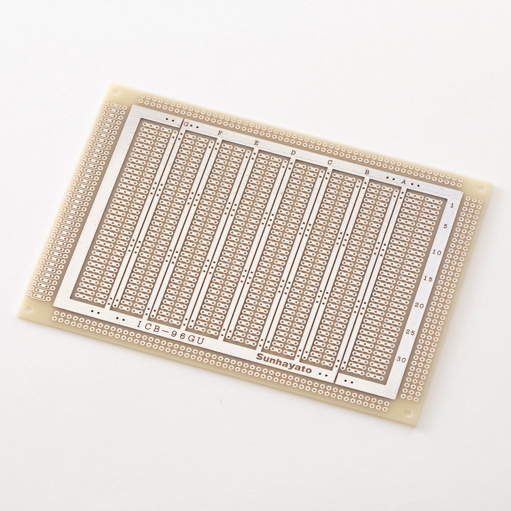 ユニバーサル基板 ユニバーサル基板（ガラスコンポジット片面／115×160×1.2t）（ICB-96GU