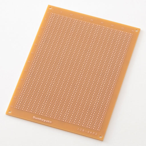 写真：ユニバーサル基板（紙フェノール片面／115×160×1.6t）（ICB-96P2）：本体外観