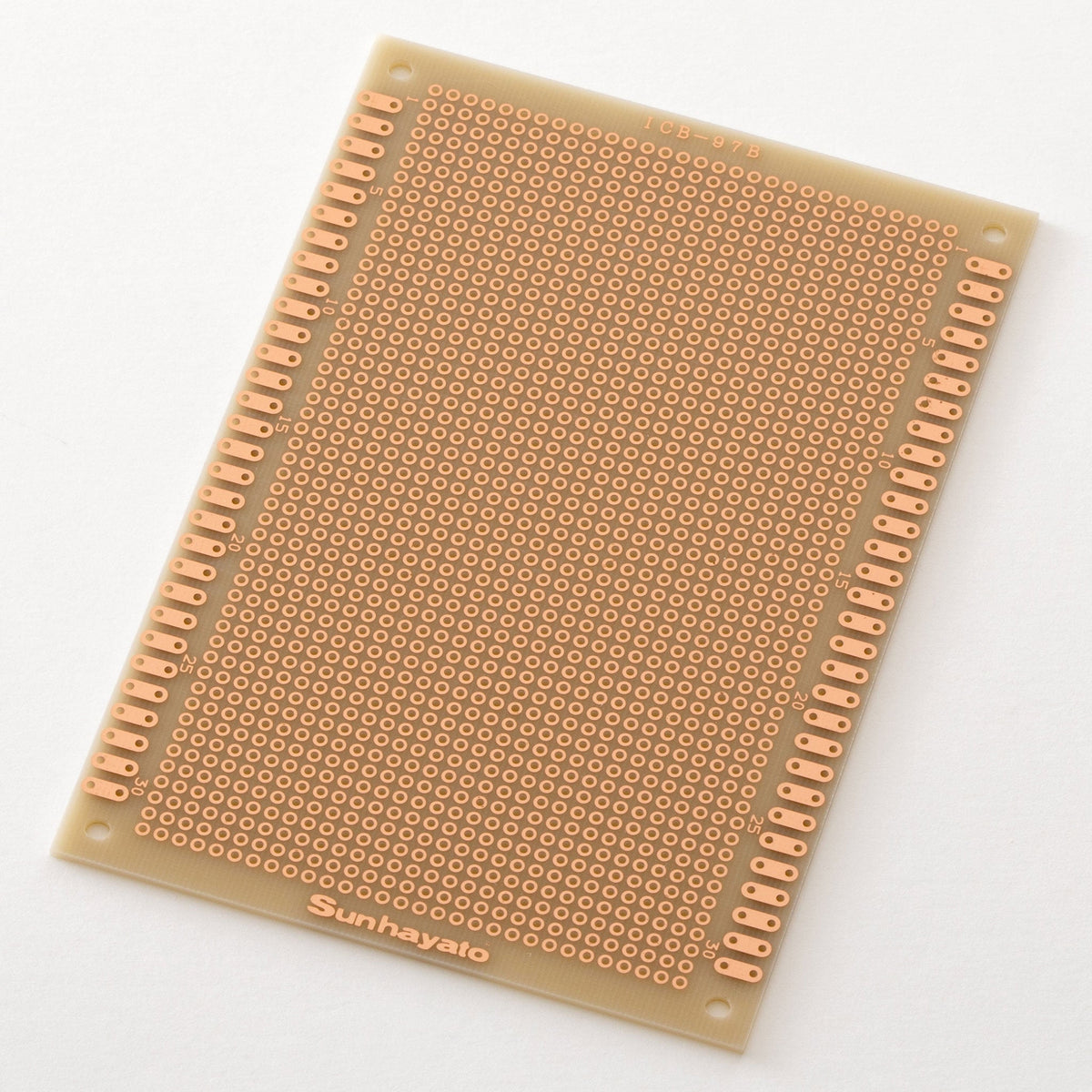 ユニバーサル基板（ガラスコンポジット片面／95×138×1.6t）（ICB-97B）