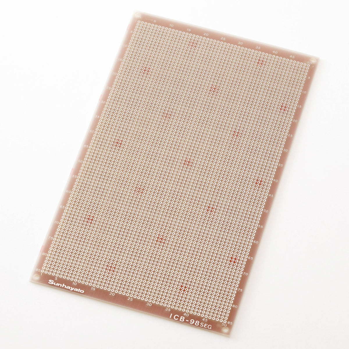 ユニバーサル基板（ガラスエポキシ両面／137×232×1.6t）（ICB-98SEG