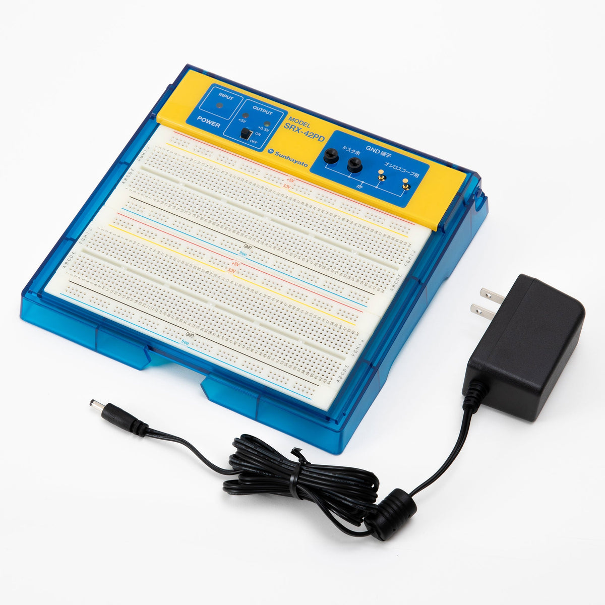デジタル回路対応電源内蔵ブレッドボード（SRX-42PD） — サンハヤト 公式オンラインショップ