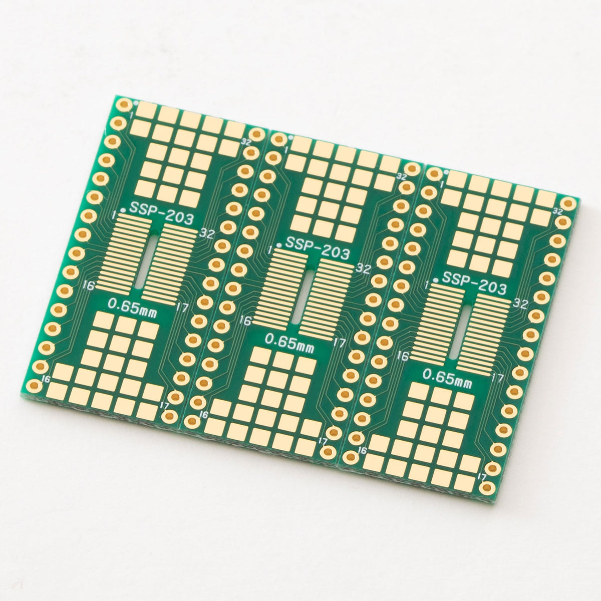 SOP IC変換基板（0.5・0.65mmピッチ／Max.32ピン）（SSP-203）