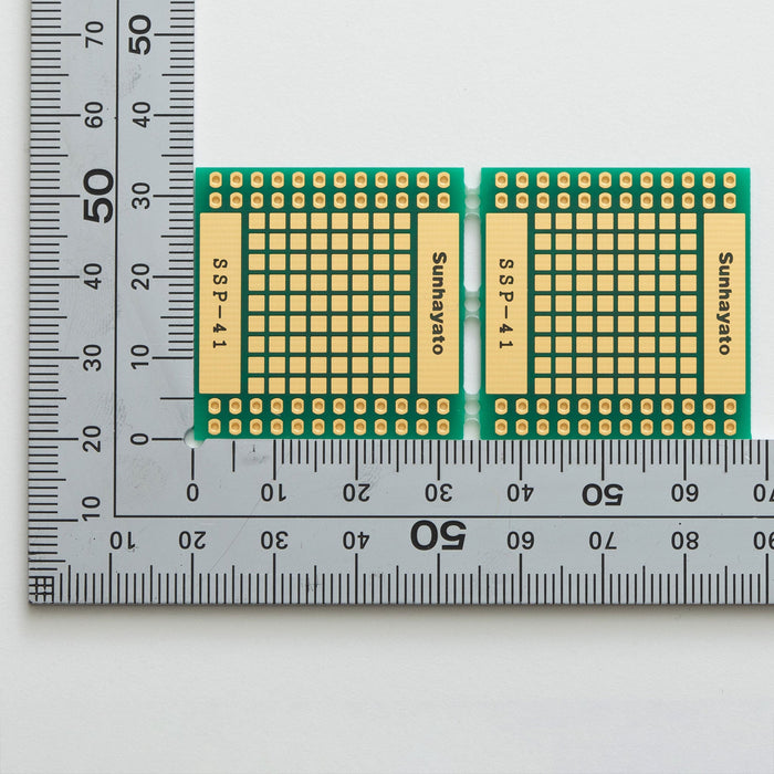 写真：SOP IC変換基板（0.4mmピッチ／Max.48ピン）（SSP-41）：はんだ面