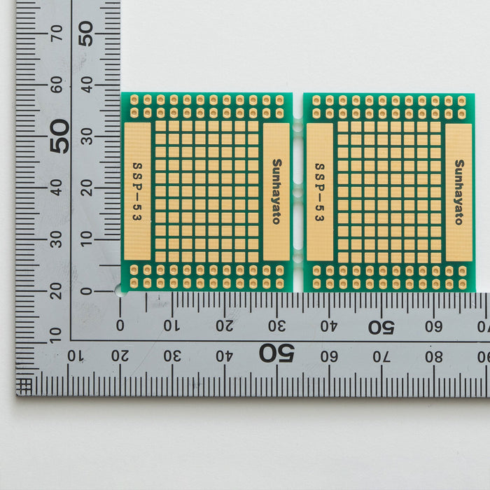 写真：SOP IC変換基板（0.5mmピッチ／Max.48ピン）（SSP-53）：はんだ面