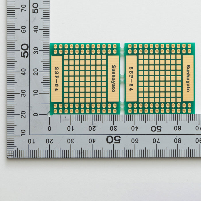写真：SOP IC変換基板（0.65mmピッチ／Max.48ピン）（SSP-64）：はんだ面