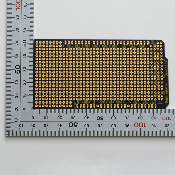 写真：For Arduino MEGA（黒色）（UB-ARD02）：はんだ面