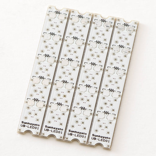 写真：LEDスティック基板（5連並列接続タイプ）（UB-LED01）：本体外観